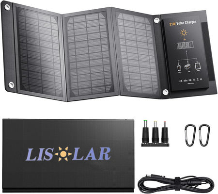 Leichtgewichtige Solarklapptasche 21 Watt Solarladegerät Klappbare Solarladelösung